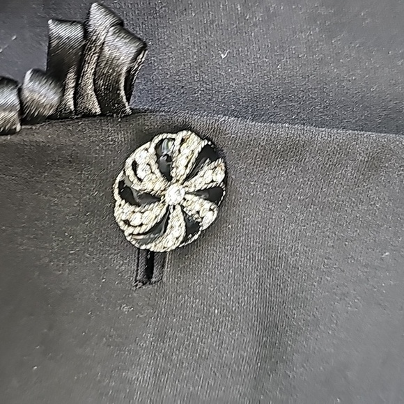 TIFFANY BLACK‎ WOMEN'S VINTAGE BLAZER. beaded and sain trim. Size 16. Fab… - Picture 5 of 11